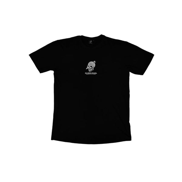 GLOBALGANG T-Shirt schwarz reflective mit Backprint