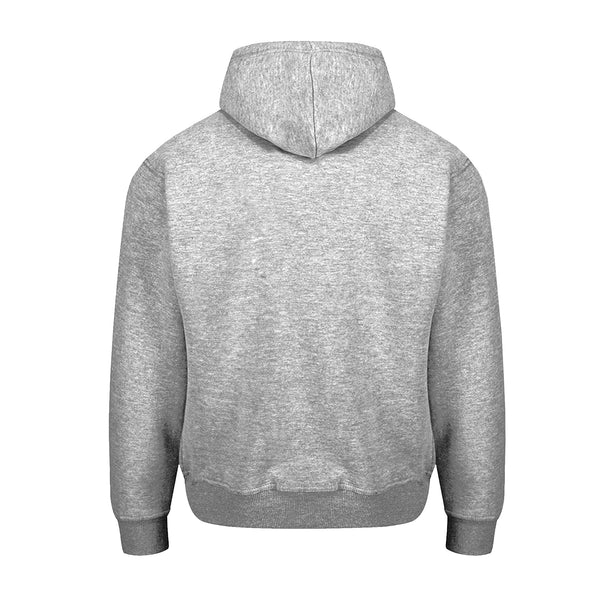 Zip-Hoodie grau meliert