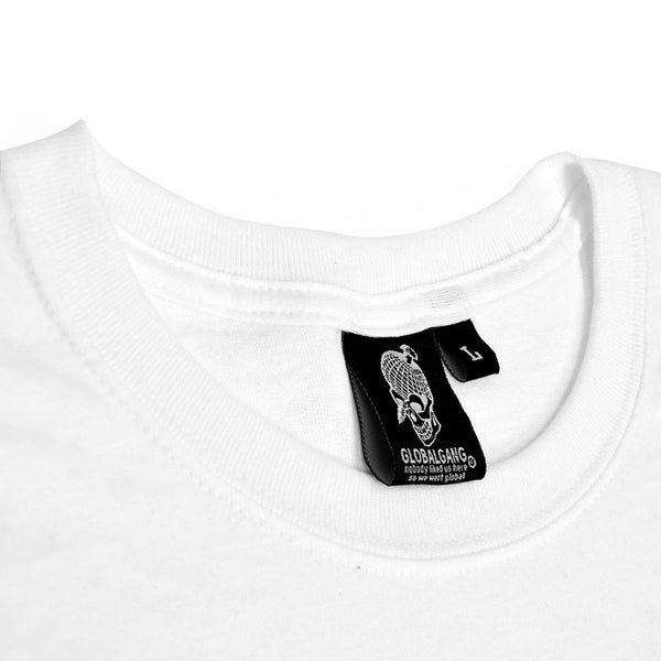 GLOBALGANG T-Shirt weiß mit Backprint
