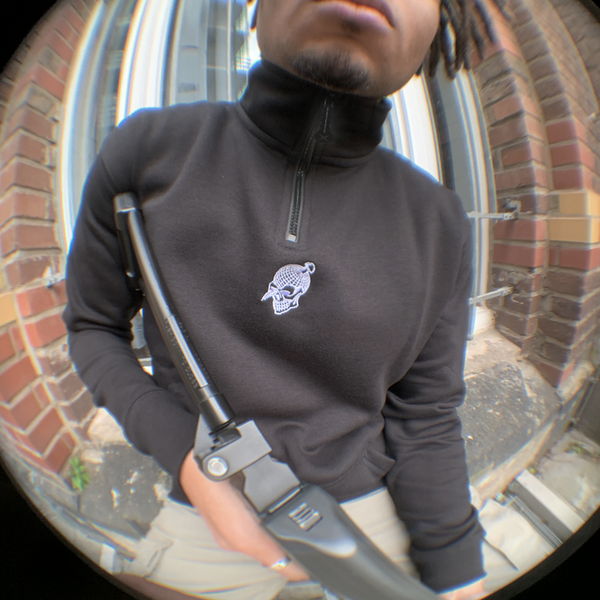 Half-Zip schwarz