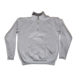 Half-Zip grau meliert