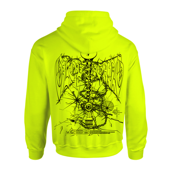 Hoodie neon grün