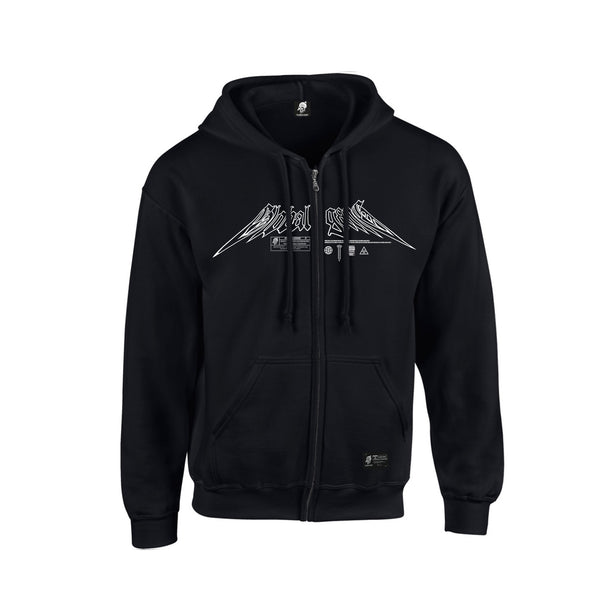 Zip-Hoodie schwarz