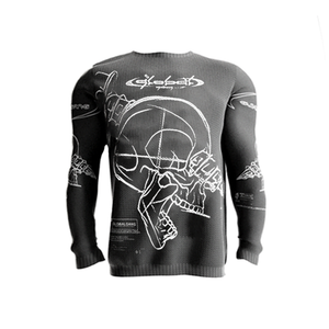GLOBALGANG Strick-Pullover anthrazit