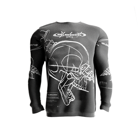 GLOBALGANG Strick-Pullover anthrazit