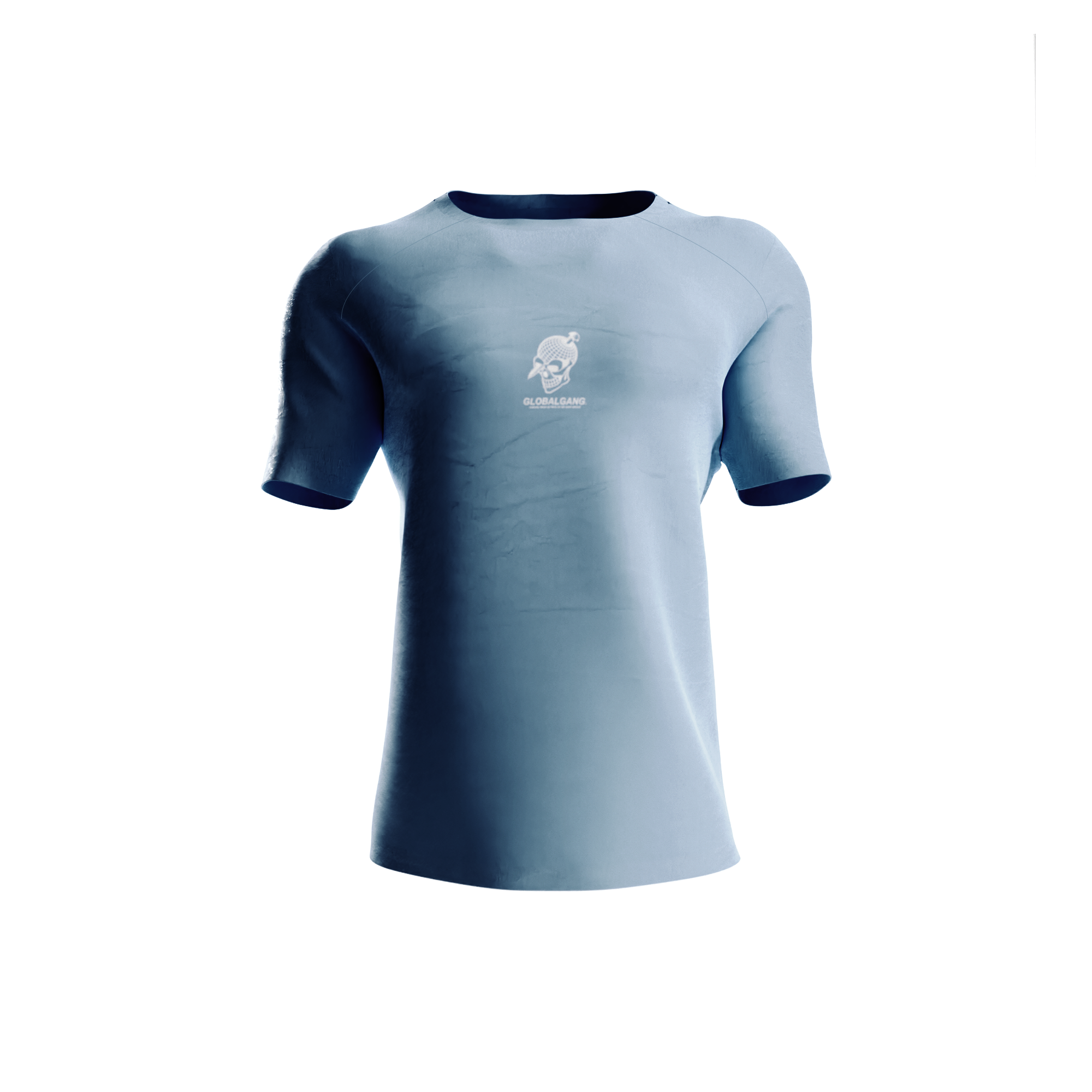 GLOBALGANG Trikot skyblau mit reflective Print