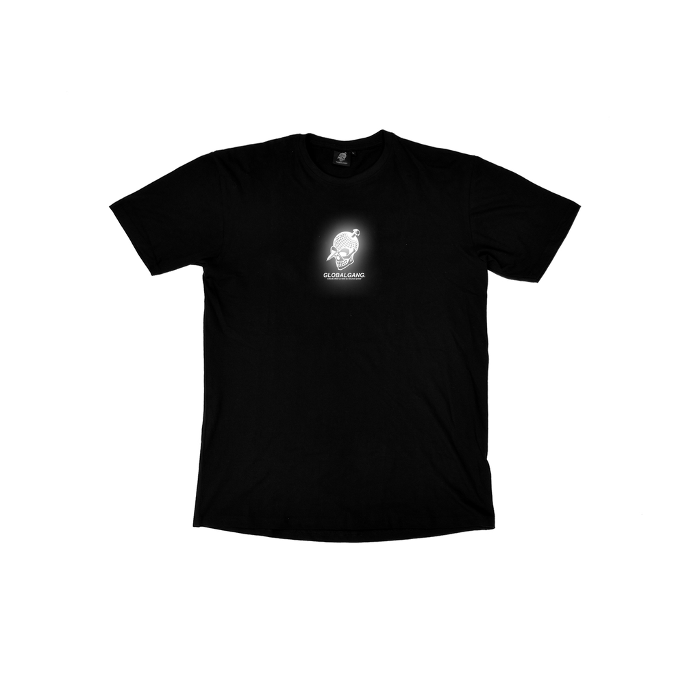 Logo Shirt schwarz mit reflektierendem Print