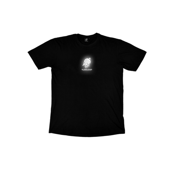 Logo Shirt schwarz mit reflektierendem Print